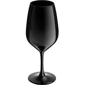 Бокал для вина «Тестер» стекло 420мл D=58,H=195мм черный, Объем по данным поставщика (мл): 420