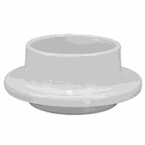 Икорница фарфор 40мл D=90,H=37мм белый