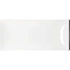 Блюдо для суши «Кунстверк» фарфор ,H=3,L=32,B=14см белый, изображение 2