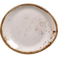 “Kraft White” pie plate  porcelain , H=20, L=155, B=130mm  white, brown.