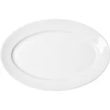 Блюдо «Белая» Принц овальное фарфор ,L=31см белый