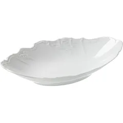 Dish “Bernadotte” for bread oval  porcelain , L=34cm  white