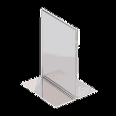 Подставка д/карточек резерв. пластик ,H=150,L=105,B=80мм прозр.