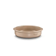 Baking dish  ceramics  0.7 l  D=20, H=5 cm  beige.