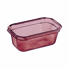 Gastronorm container (1/4)  polycarbonate , H=15, L=26.5, B=16.2 cm  brown.