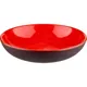 Тарелка глубокая (Шала) «Кармин» керамика D=24см красный,черный, изображение 2