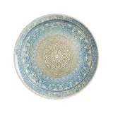 Тарелка для пасты «Ривус» фарфор D=30см голуб.,бежев.