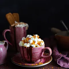 Блюдце «Крафт Распберри» фарфор D=145/50,H=17мм розов., изображение 2