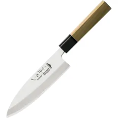 Dab knife for cutting fish  stainless steel, wood  L=310/165, B=50mm  St. wood, metal