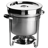 Мармит-супница с подогрев. сталь нерж. 7л D=24,H=35,L=37см металлич.