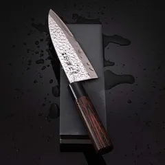 Нож кухонный «Нара» односторонняя заточка сталь нерж.,дерево ,L=285/150,B=49мм металлич.,тем.дерево, изображение 2