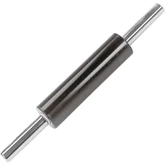 Скалка с вращающимися ручками антиприг.покр.,сталь нерж. ,L=480/250,B=65мм черный,металлич.