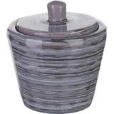 Сахарница «Пинки» с крышкой керамика 200мл D=85мм серый