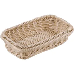 Wicker basket for bread  polyrottan , H=65, L=264, B=162mm  St. tree