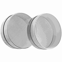 Flour sieve  stainless steel, plastic  D=30cm  silver, gray