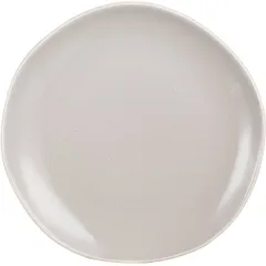 Plate “Rocaleo Sand” small  porcelain  D=25.5 cm  beige.