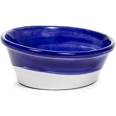 Salad bowl “Nomad” ceramics D=26,H=11cm blue,white