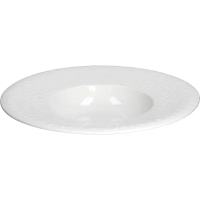 Тарелка глубокая «Жасмин» фарфор D=29,5см белый, изображение 2