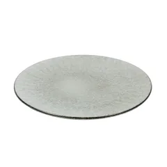 Тарелка «Ритм» плоская керамика D=215,H=15мм серый, изображение 2