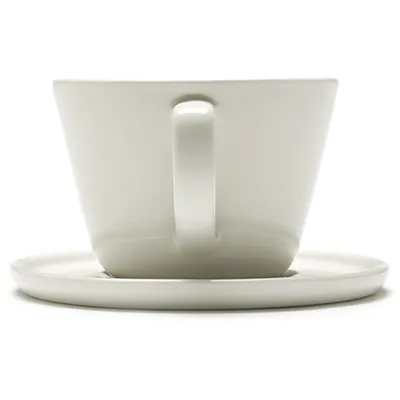 Чашка кофейная «Сена» для капучино фарфор 220мл D=92,H=65мм слон.кость, изображение 4