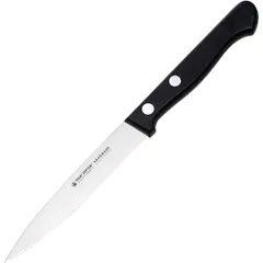 Knife for peeling vegetables and fruits “Gloria”  steel , L=205/100, B=15mm  black, metal.