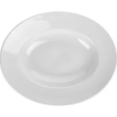 Dish "Oliva" oval deep  porcelain 0.5l ,H=5,L=31,B=26cm white