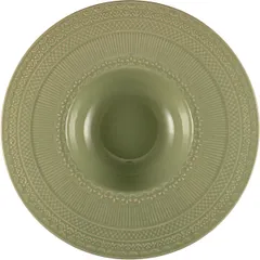 Pasta plate “Skalistos” ceramics 300ml D=27,H=4cm green.