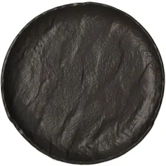 Plate “Vulcania” pie porcelain D=16cm black