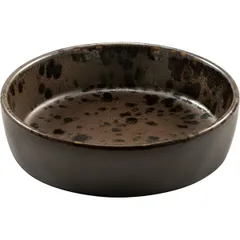 Блюдо для подачи «Фобос» для крем-брюле керамика 200мл D=120,H=35мм коричнев.