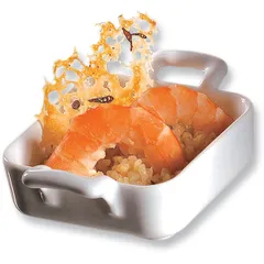 Блюдо для запекания квадратное «Бель Кузин» фарфор 350мл ,H=4,L=17,B=13см белый, изображение 3