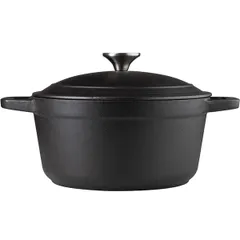 Кастрюля для запекания с матовым покрытием чугун 2,6л D=20,H=16см черный, изображение 4