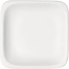 Square plate  porcelain , L=12, B=12cm  white