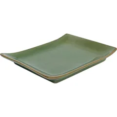 Блюдо «Киото-Грин» прямоугольное керамика ,L=20,5,B=15,5см зелен.,св.корич.