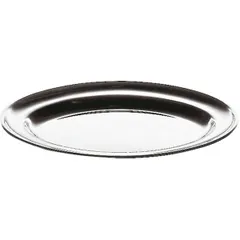 Oval dish  stainless steel  L=20, B=14 cm  metal.