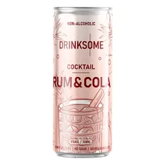 Напиток безалкогольный «Ром Кола» жесть белая 330мл D=55,H=143мм св.корич.