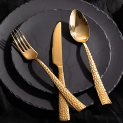 Ложка столовая «Пэлас Мартеллато Трэжер Хани» сталь нерж. ,L=21см золотой, изображение 2