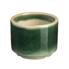 Соусник «Эрбосо Реативо» фарфор 80мл D=60,H=45мм бирюз.,бежев.