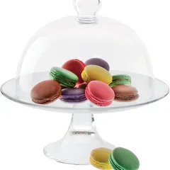 Крышка для подставки для торта «Сан Марко» стекло D=27,5,H=20,5см прозр., изображение 3