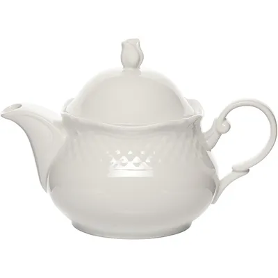 Чайник заварочный «Афродита» фарфор 1,4л D=26,5,H=19см белый, Цвет: Белый, Объем по данным поставщика (мл): 1 400