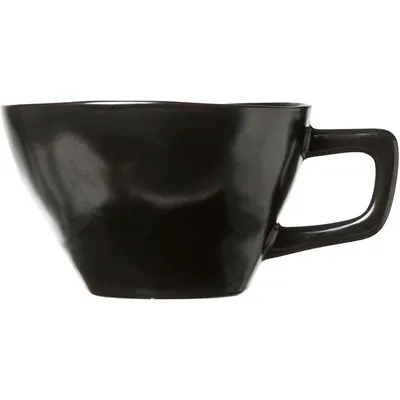 Чашка чайная «Сапфир» керамика 240мл D=85,H=80мм черный, Объем по данным поставщика (мл): 240