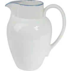 Jug “Blue Dapple” porcelain 1.1l D=7,H=18,L=17cm white,blue