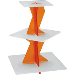 Buffet stand 3-tier  plastic , H=53, L=40, B=40cm