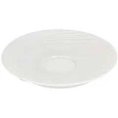 Блюдце «Арборесценс» для стакана 80 мл фарфор D=14см слон.кость, изображение 2