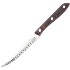 Steak knife  stainless steel, wood , L=22/11, B=1cm  metal.