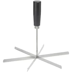 Делитель для торта на 6 кусков сталь нерж. D=25,H=18,5см металлич.,черный