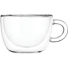 Tea cup "Prootel" double walls  thermal glass  300 ml  D=103, H=70mm  clear.