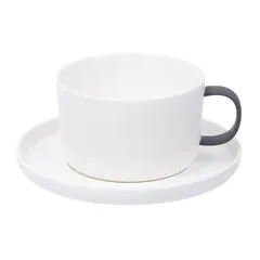 Блюдце «Вейв» фарфор D=14/8см белый, изображение 3