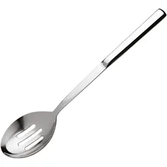 Serving spoon with slots  stainless steel  L=32.5 cm  metal.