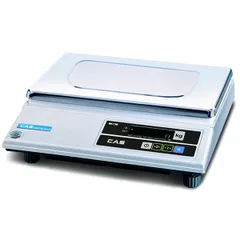 Electric scales AD-2.5 with adapter. plastic,metal ,H=10.5,L=35,B=32.5cm 10w white