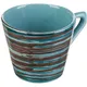 Чашка чайная «Скандинавия» керамика 200мл D=8,H=7см голуб.,коричнев., Цвет: Голубой, изображение 2